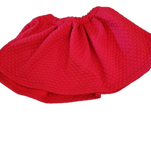 Cat & Jack Skirt L(10/12) Red Elastic Waist Heavy Warm - Picture 2 of 5